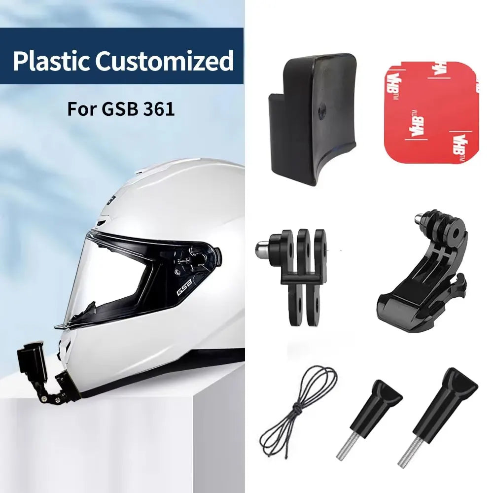 Support de menton pour casque moto – Compatible GoPro, Insta360, DJI