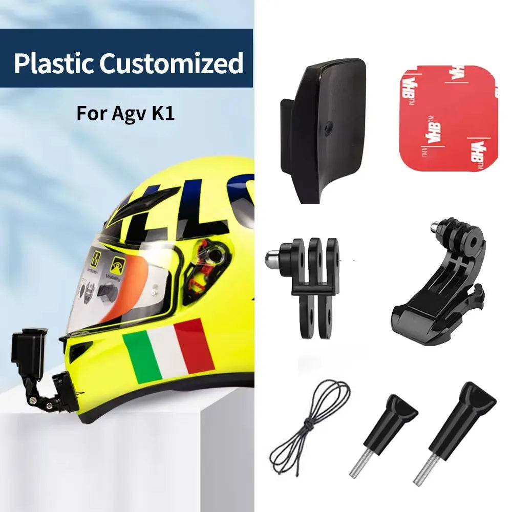 Support de menton pour casque moto – Compatible GoPro, Insta360, DJI