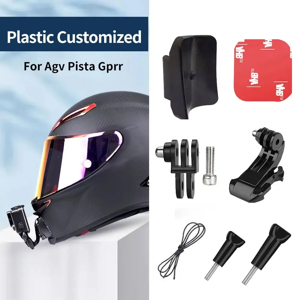 Support de menton pour casque moto – Compatible GoPro, Insta360, DJI