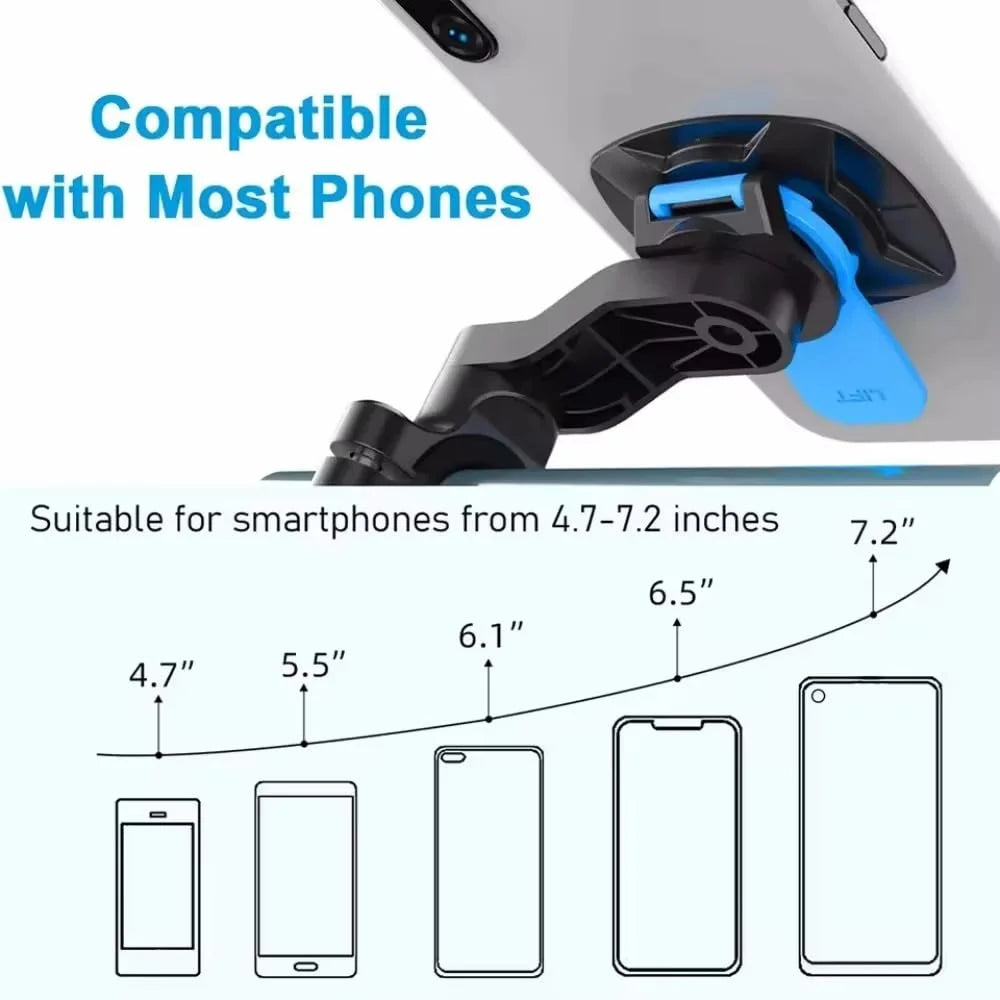 Support Téléphone Moto & Vélo Rotatif 360° – Universel & Antichoc