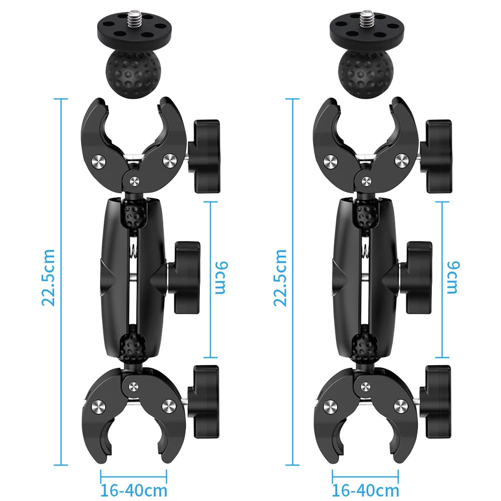 Perche selfie moto pour Insta360 X2/X3/X4/X5 – Kit fixation guidon