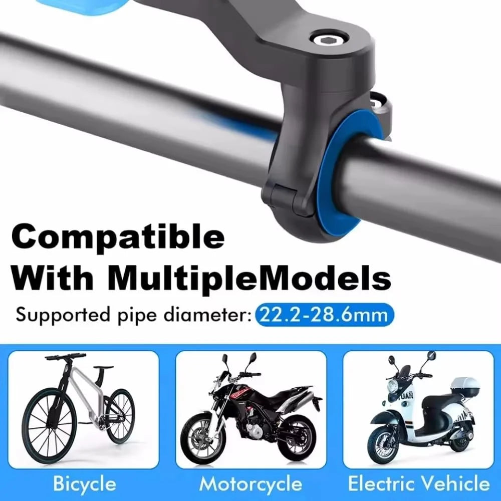 Support Téléphone Moto & Vélo Rotatif 360° – Universel & Antichoc