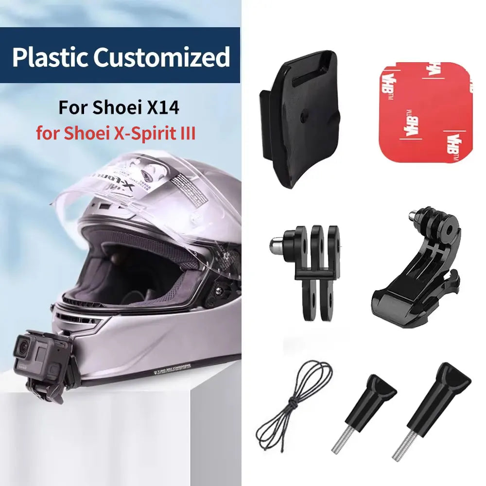 Support de menton pour casque moto – Compatible GoPro, Insta360, DJI