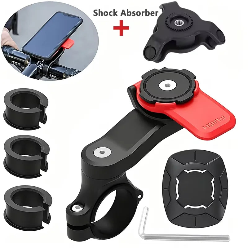 Support Téléphone Moto & Vélo Rotatif 360° – Universel & Antichoc