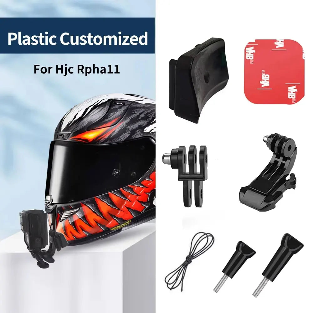 Support de menton pour casque moto – Compatible GoPro, Insta360, DJI